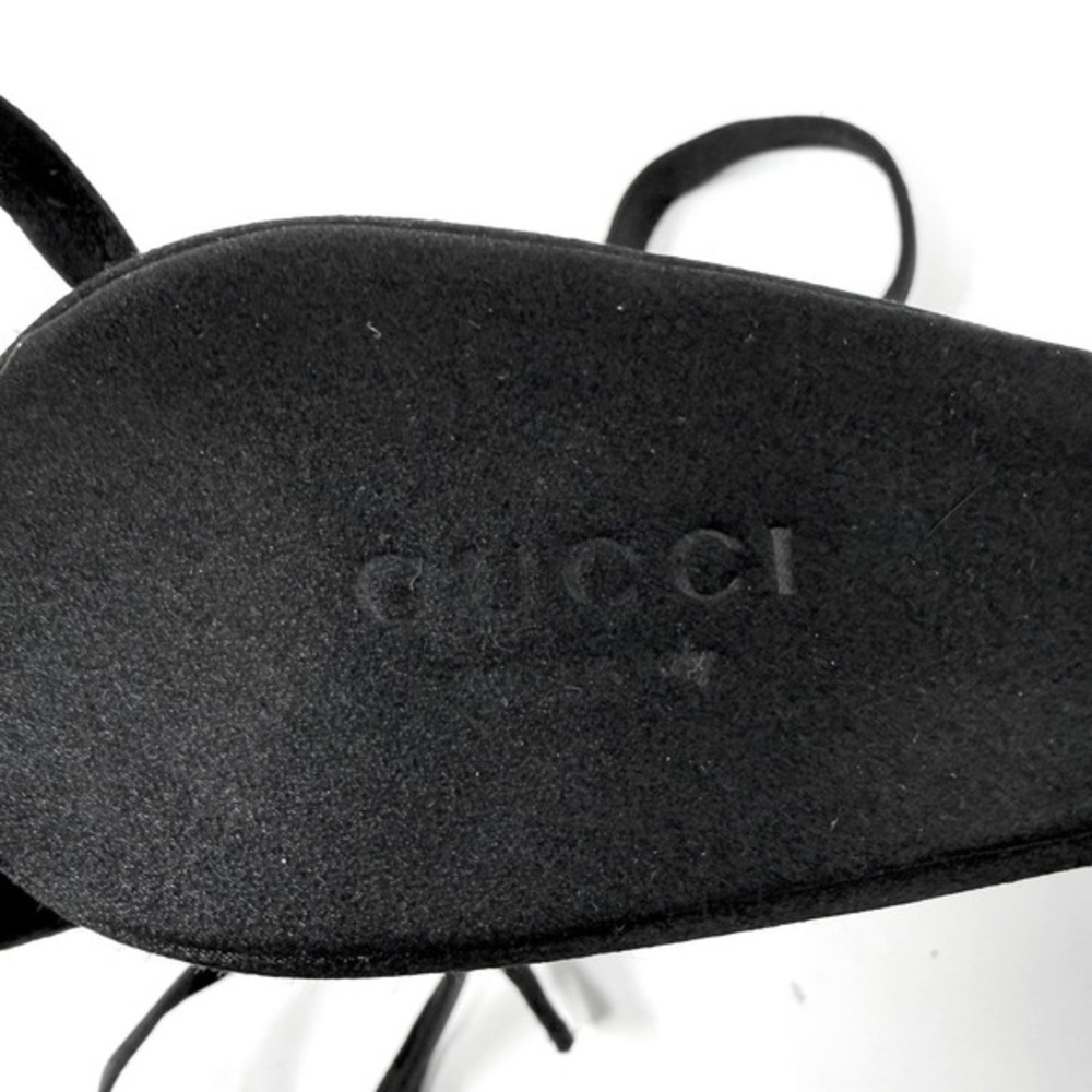 Gucci Tom Ford 2004‎ Runway Black Platform Heels Velvet Mink 36.5 - Picture 7 of 12